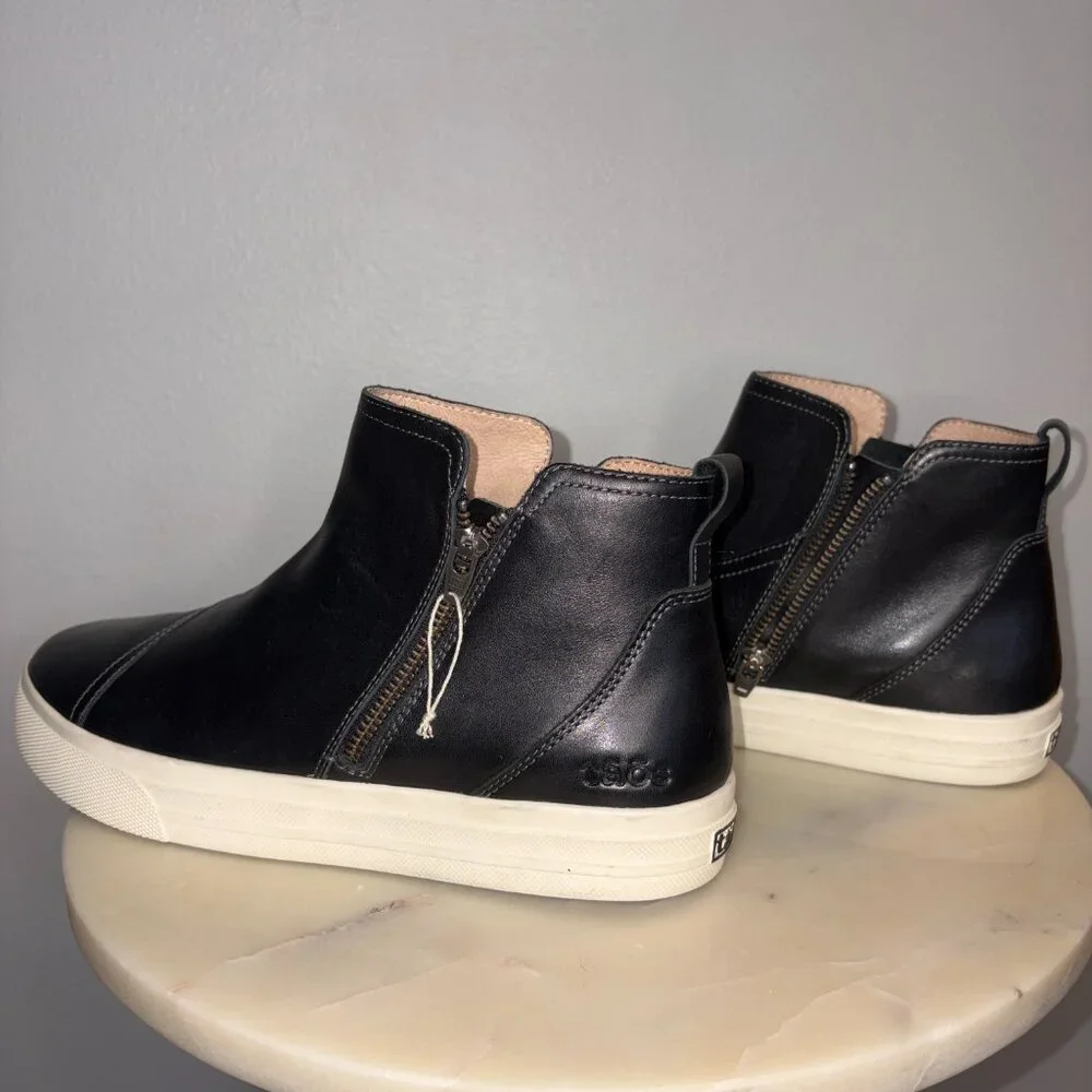 NWOT Leather booties Women's size 10 Double zipper - Picture 6 of 9